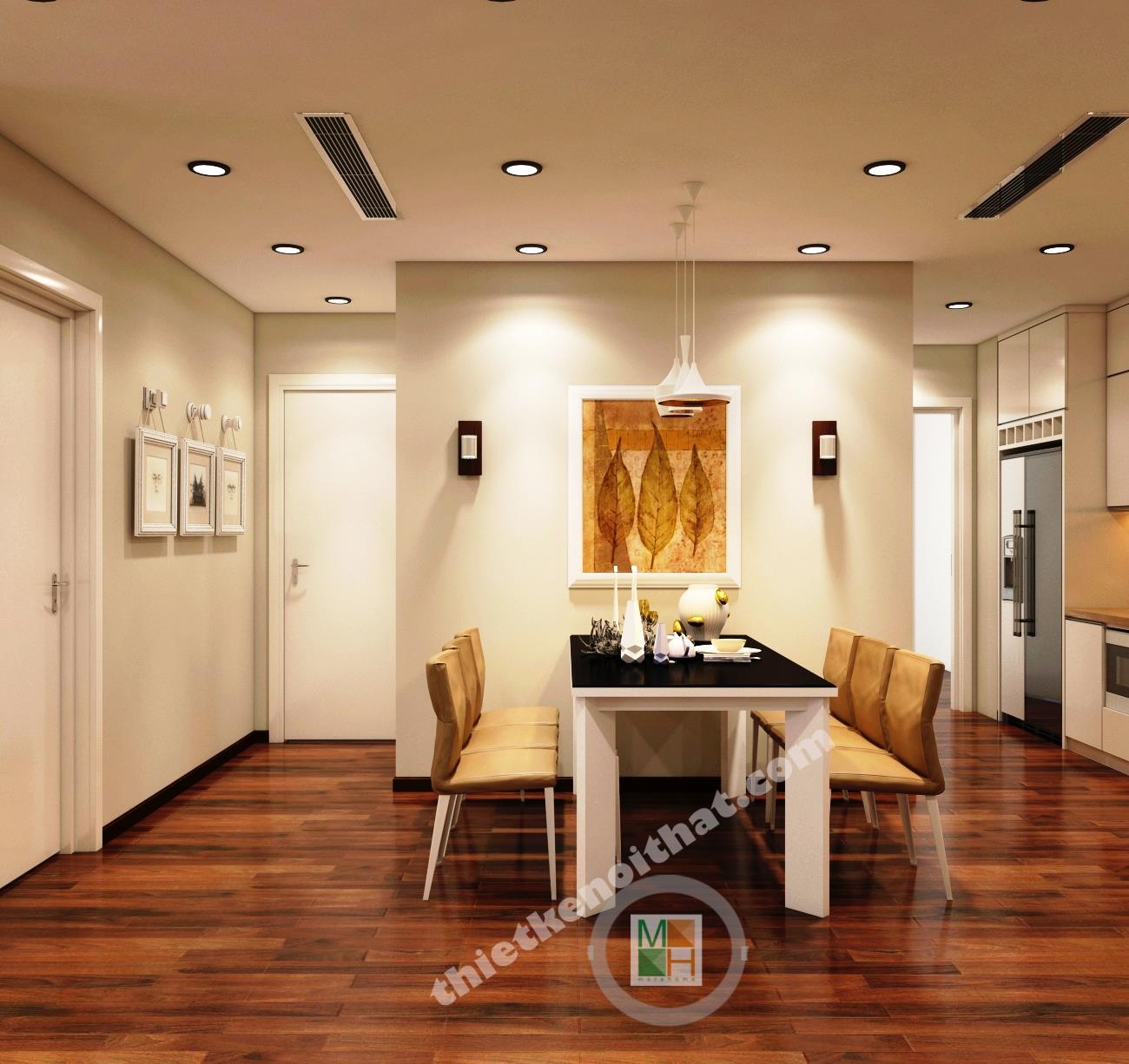 Thi công căn hộ hiện đại nhà anh Thắng tại Mandarin Garden Hòa Phát